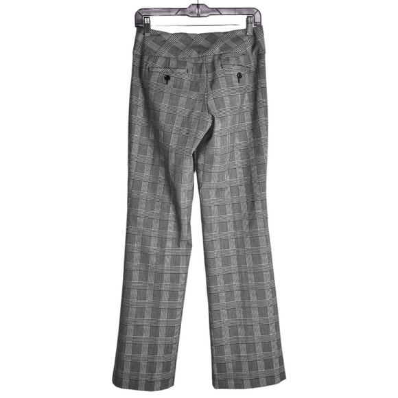 Express Y2K Design Studio Editor Black Plaid Wide-Legged Trouser Pants - Size 2 - Picture 3 of 5